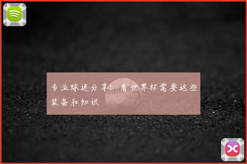 专业球迷分享：看世界杯需要这些装备和知识