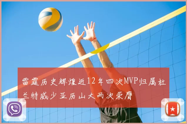 雷霆历史辉煌近12年四次MVP归属杜兰特威少亚历山大两次荣膺